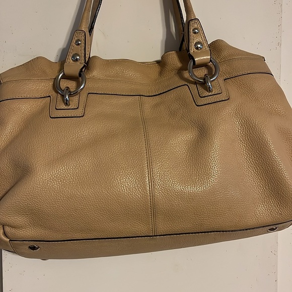 COACH PENELOPE RUFFLE TAN PEBBLED LEATHER SYLE # F14682 - Picture 5 of 10